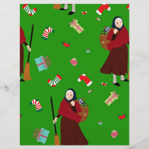 Papier sorcière de noël Befana