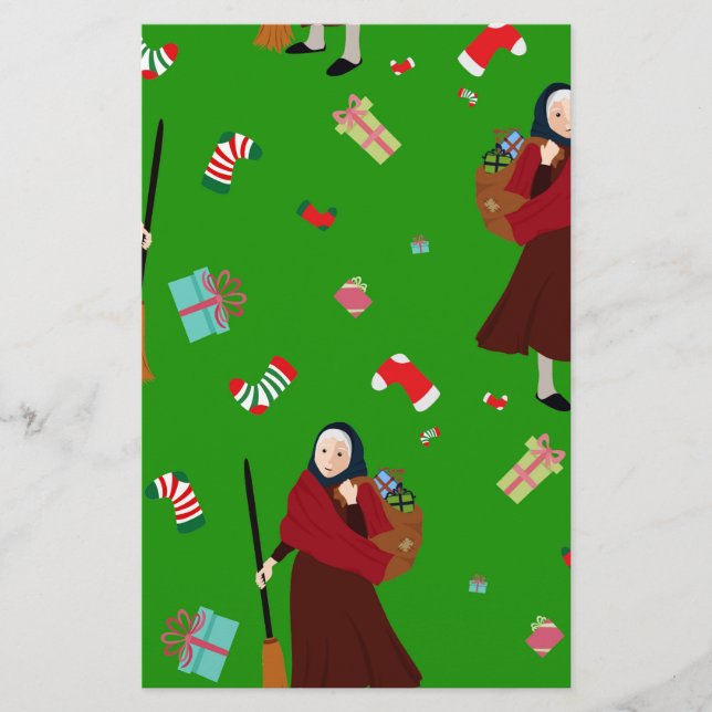 Papier sorcière de noël Befana (Devant)