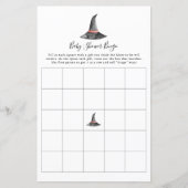 Papier Sorcière Halloween Baby shower Jeu Bingo mignonne (Devant)