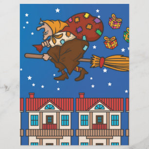 Papier sorcière xmas Befana