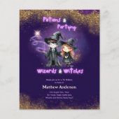 Papier sorcières et sorcières Fils Fils Fils Anniversaire (Devant)