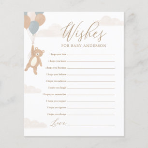 Papier Souhaits pour bébé nous pouvons attendre Baby show