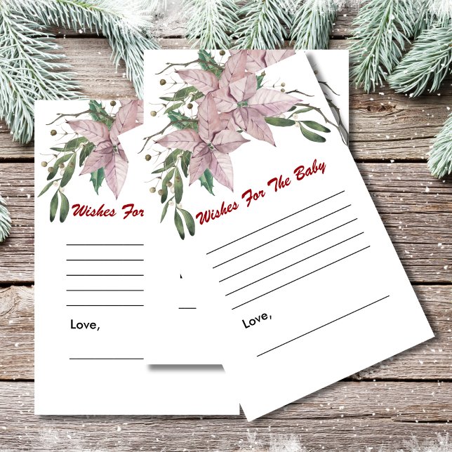Papier Souhaits pour le jeu de baby shower bébé d'hiver e (Créateur téléchargé)