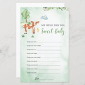 Papier Souhaits pour le thème des animaux de la ferme de  (Devant / Derrière)