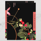 Papier Soupe et salade | Insertion de recette | Cerises r (Devant / Derrière)