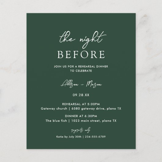 Papier Souper de répétition verte Emerald Budget (Devant)