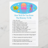 Papier Sous la mer Comme vous connaissez bien baby shower (Devant)