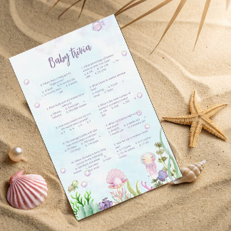 Papier Sous la Trivia des bébés de la mer