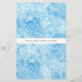 Papier Sous le jeu de Fête des mariées Sea Blue & Gold (Dos)