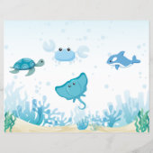 Papier Sous Le Sac À Chip De Mer, Sous La Fête De Mer Fav (Dos)