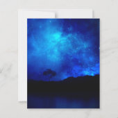 Papier Sous les étoiles Night Sky Wedding Enregistrer la  (Dos)