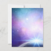 Papier Sous les étoiles violet rose Mariage de la typogra (Dos)