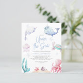 Papier Sous l'invitation du Baby shower marin (Debout devant)