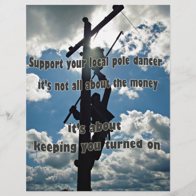 Papier Soutenez votre Lineman (Devant)