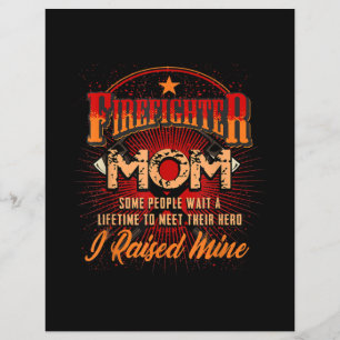 Papier Soutien aux pompiers - Fireman Fier Maman