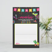 Papier Souvenirs de la mariée à être - Fiesta (Debout devant)