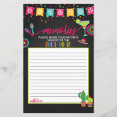 Papier Souvenirs de la mariée à être - Fiesta (Devant)