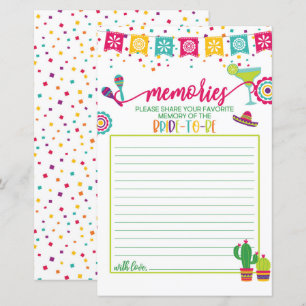 Papier Souvenirs de la mariée à être - Fiesta WH