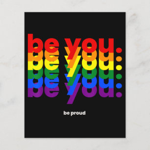 Papier Soyez vous soyez fier LGBTQ Fierté Arc-en-ciel Les