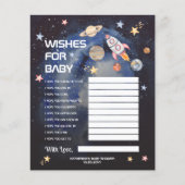 Papier Space Rocket Planets Baby shower Wives for Baby (Devant)
