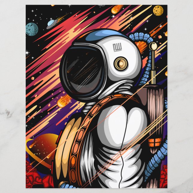 Papier Spaceman (Devant)