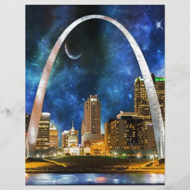 Papier Spacey St. Louis Skyline (Devant)