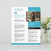 Papier Speaker One Sheet Template (Debout devant)