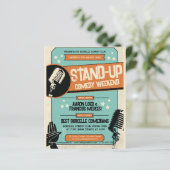 Papier Spectacle de comédie stand up rétro vintage grunge (Debout devant)