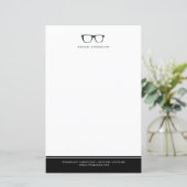 Papier Spectacles Graves | Nom personnalisé amusant (Debout devant)