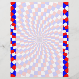 Papier Spiral Bleu Blanc Rouge par Kenneth Yoncich