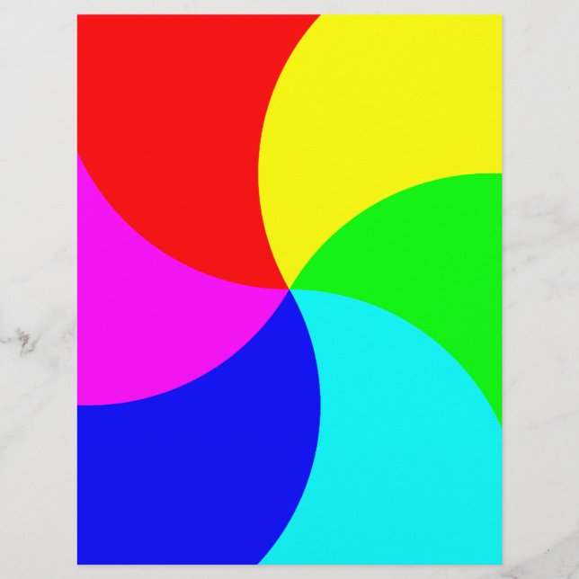 Papier Spirale arc-en-ciel primaire (Devant)