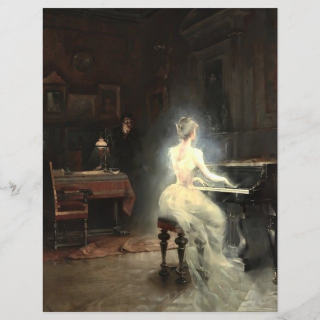 Papier Spirit par George Roux 1885 Scrapbook Paper (Devant)