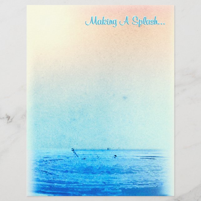 Papier Splash ! (Papier à scandale personnalisé) (Devant)