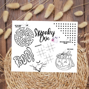 Papier Spooky One   Halloween   Tapis d'activité pour enf
