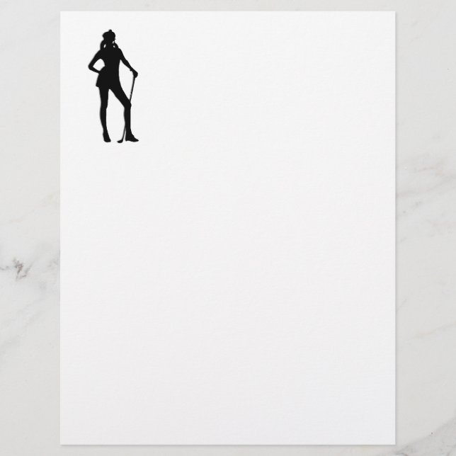 Papier Sport de golf féminin (Devant)