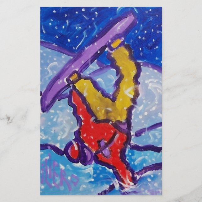 Papier Sports de neige par Piliero (Devant)