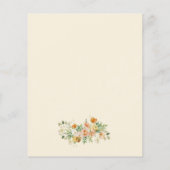 Papier Spring Floral Quel Âge Avait-Elle Baby shower Jeu (Dos)