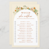 Papier Spring Floral Voudrait-Elle Plutôt Fête des mariée (Devant / Derrière)