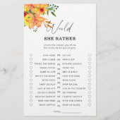 Papier Spring préfère-t-elle la douche nuptiale (Devant)