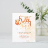 Papier Spritz Baby shower garçon ou fille Black Orange (Debout devant)