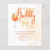 Papier Spritz Baby shower garçon ou fille Black Orange (Devant)