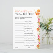 Papier Spritz Citrus Bridal Shower Games Know the Bride (Debout devant)