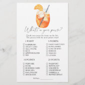 Papier Spritz d'aquarelle apérol Qu'est-ce qu'il y a dans (Devant)