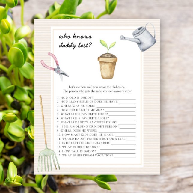 Papier Sprout - Qui connaît papa meilleur jeu (Créateur téléchargé)