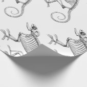 Papier squelettique de cadeau de lézard vintage (Coin)