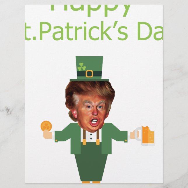 Papier st patrick trump leprechaun (Devant)