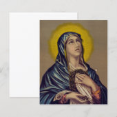 Papier Stabat Mater Notre-Dame des Douleurs Art Devotionn (Devant / Derrière)