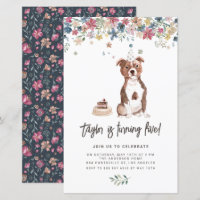 Staffordshire Bull Terrier Chien Anniversaire Invi