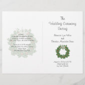 Papier Starfish et Holly Tropical Christmas Program (Devant)