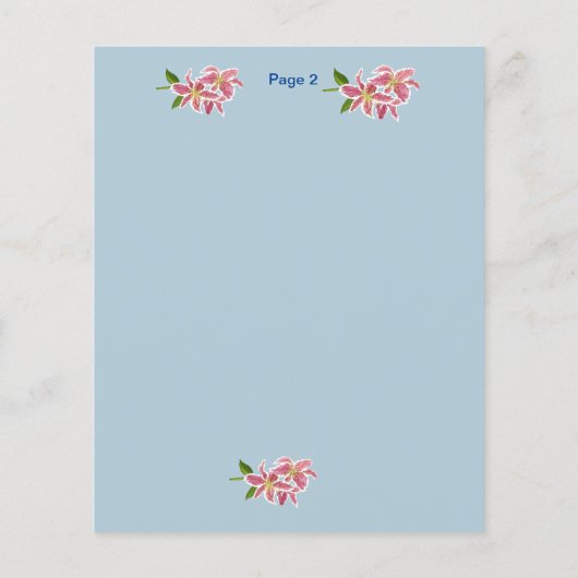 Papier stargazer lily (Dos)